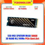  SSD MSI SPATIUM M450 500GB - 3D NAND M.2 NVMe PCIe Gen4.0x4 