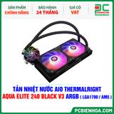  TẢN NHIỆT NƯỚC AIO THERMALRIGHT AQUA ELITE 240 BLACK V3 ARGB ( HỖ TRỢ SOCKET LGA1700 / AM5 ) 