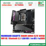  DDR5 - MAINBOARD GIGABYTE B860M AORUS ELITE WIFI6E ( WiFi 6E / Bluetooth 5.3 / LGA1851 / m-ATX / 4xDDR5 ) 
