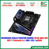  DDR5 - MAINBOARD ASRock PHANTOM GAMING X870E NOVA WiFi ( WiFi 7 / Bluetooth 5.4 / AM5 / ATX / 4xDDR5 ) 