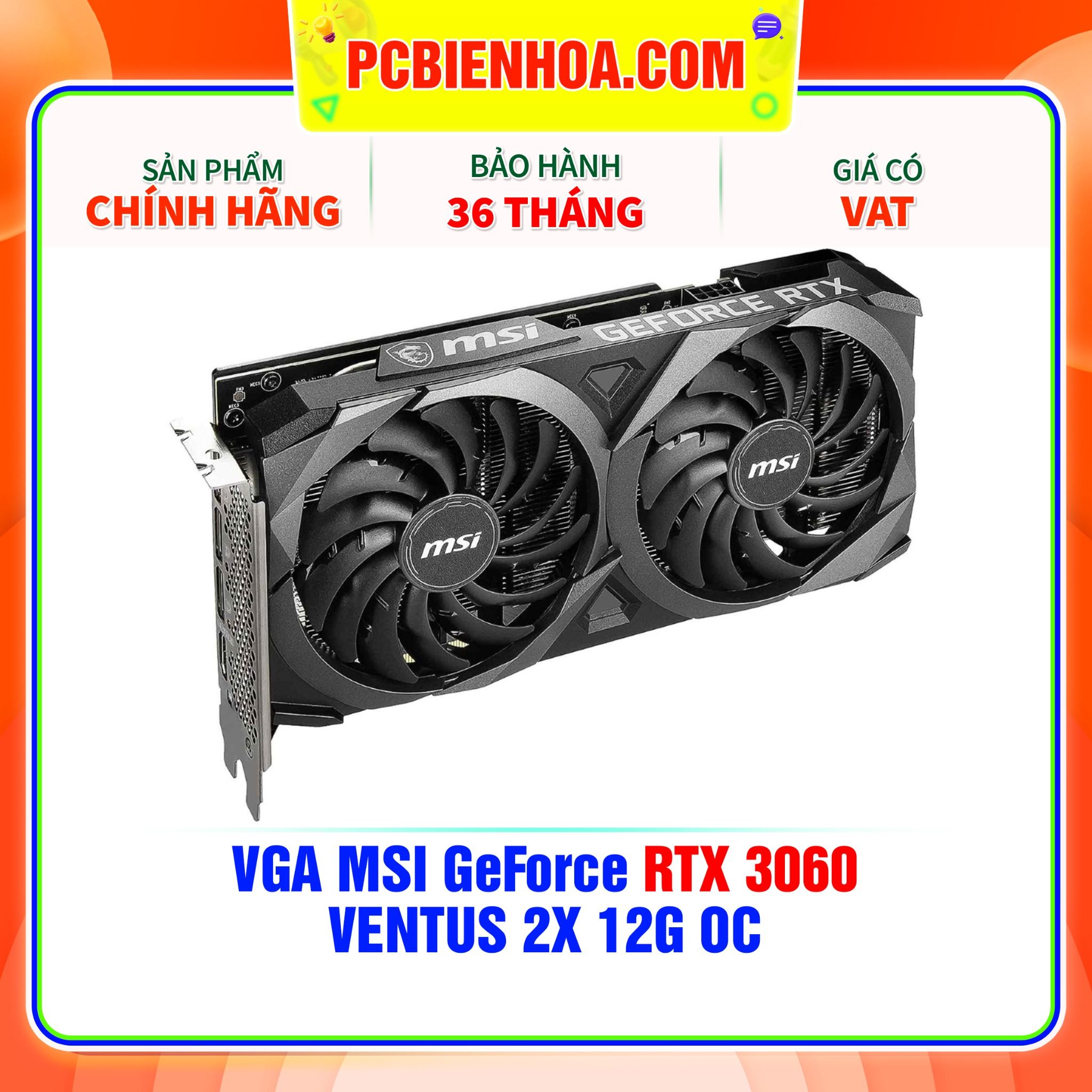 VGA MSI GeForce RTX 3060 VENTUS 2X 12G OC Chính Hãng Giá Tốt Mới 100% ...