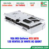  VGA MSI GeForce RTX 5070 12G VENTUS 2X WHITE OC GDDR7 