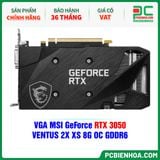  VGA MSI GeForce RTX 3050 VENTUS 2X XS 8G OC GDDR6 