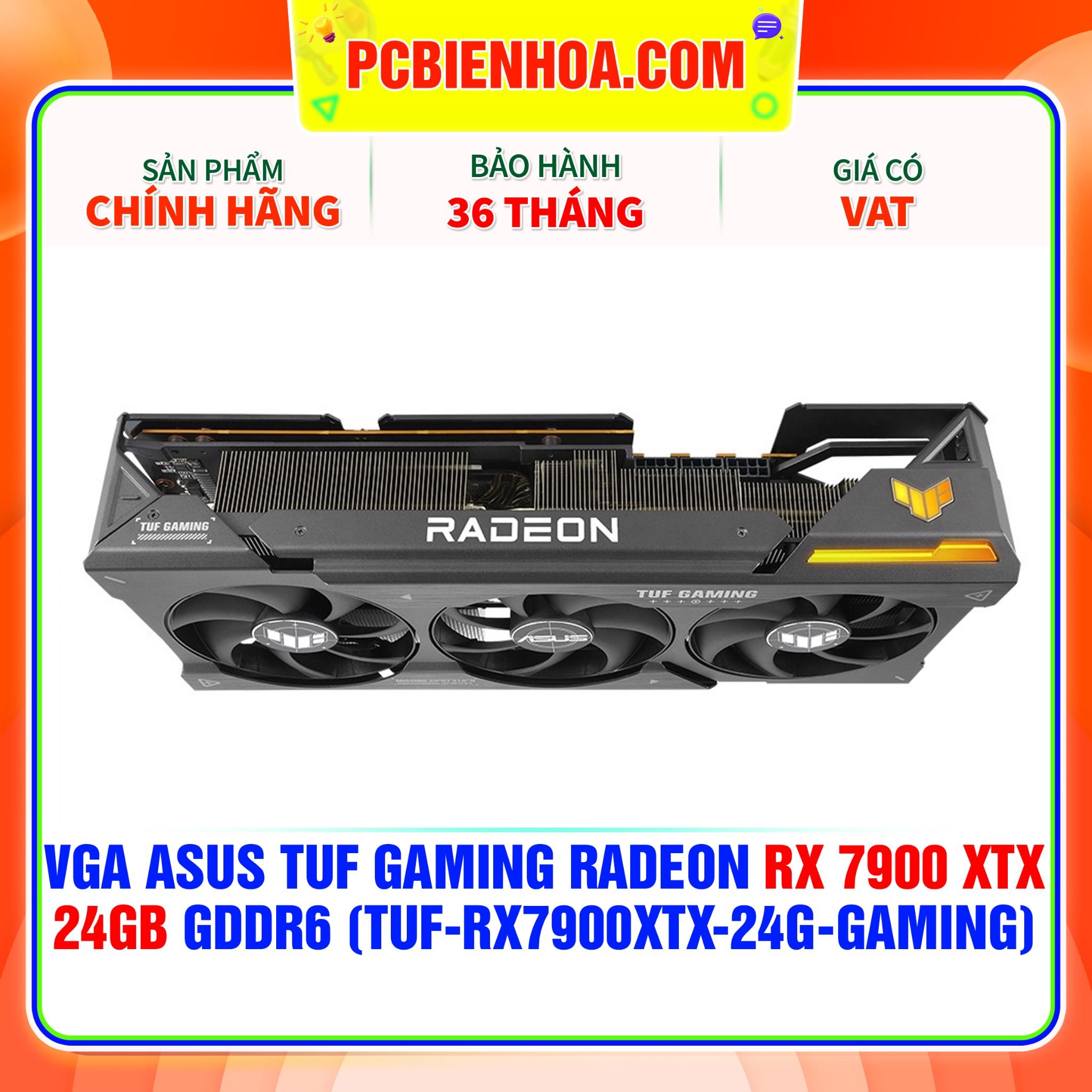 VGA ASUS TUF Gaming Radeon RX 7900 XTX 24GB GDDR6 (TUF-RX7900XTX-24G-GAMING) 
