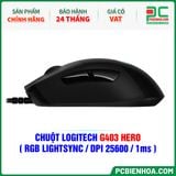  CHUỘT LOGITECH G403 HERO ( RGB LIGHTSYNC / DPI 25600 / 1ms ) 