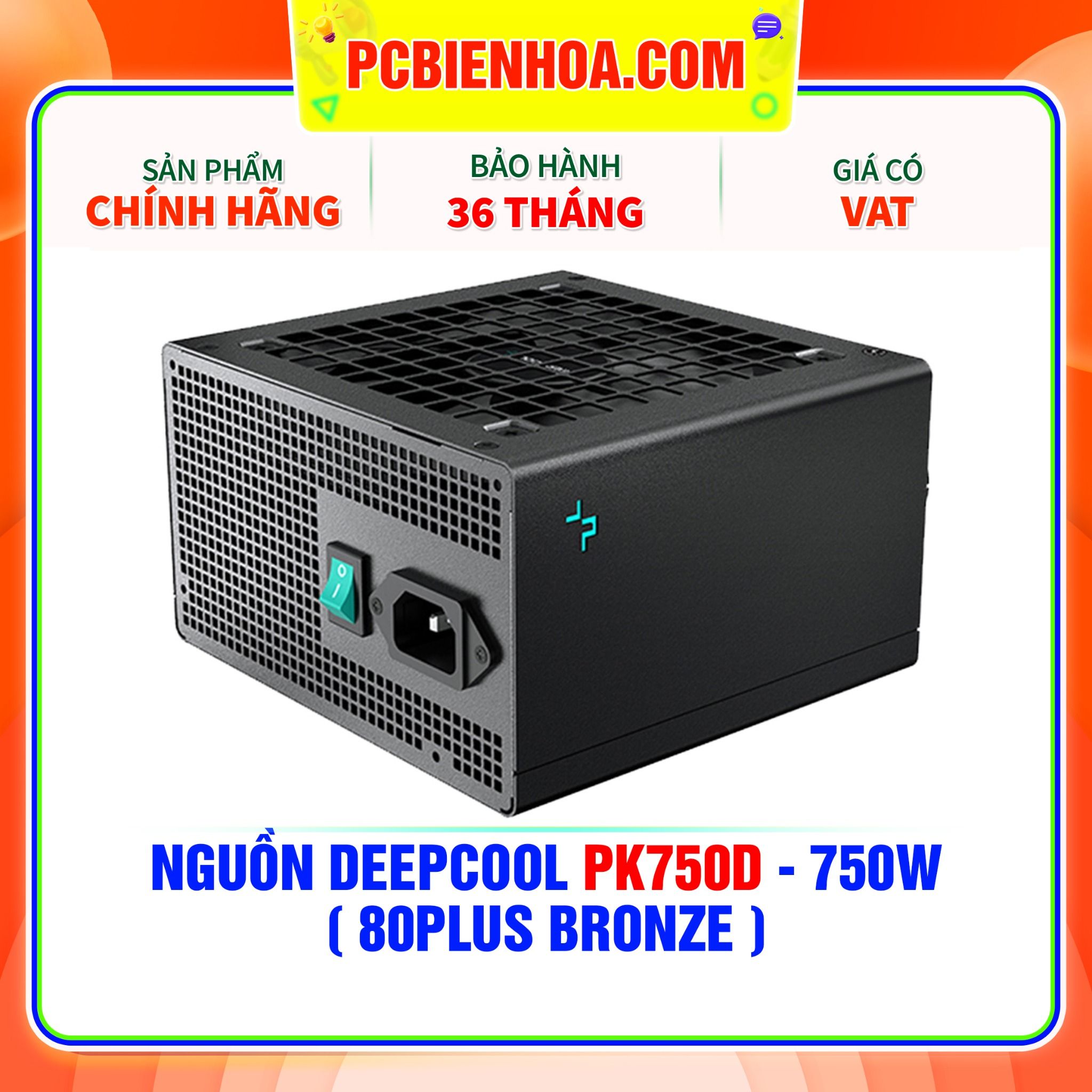  NGUỒN DEEPCOOL PK750D - 750W ( 80PLUS BRONZE ) 