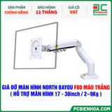  GIÁ ĐỠ MÀN HÌNH ( ARM ) NORTH BAYOU F80 MÀU TRẮNG ( HỖ TRỢ MÀN HÌNH 17-30inch / 2~9Kg ) 