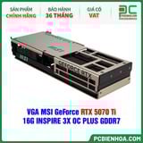  VGA MSI GeForce RTX 5070 Ti 16G INSPIRE 3X OC PLUS GDDR7 