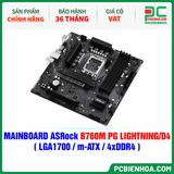 MAINBOARD ASRock B760M PG LIGHTNING/D4 ( LGA1700 / m-ATX / 4xDDR4 ) 