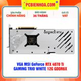  VGA MSI GeForce RTX 4070 Ti GAMING TRIO WHITE 12G GDDR6X 