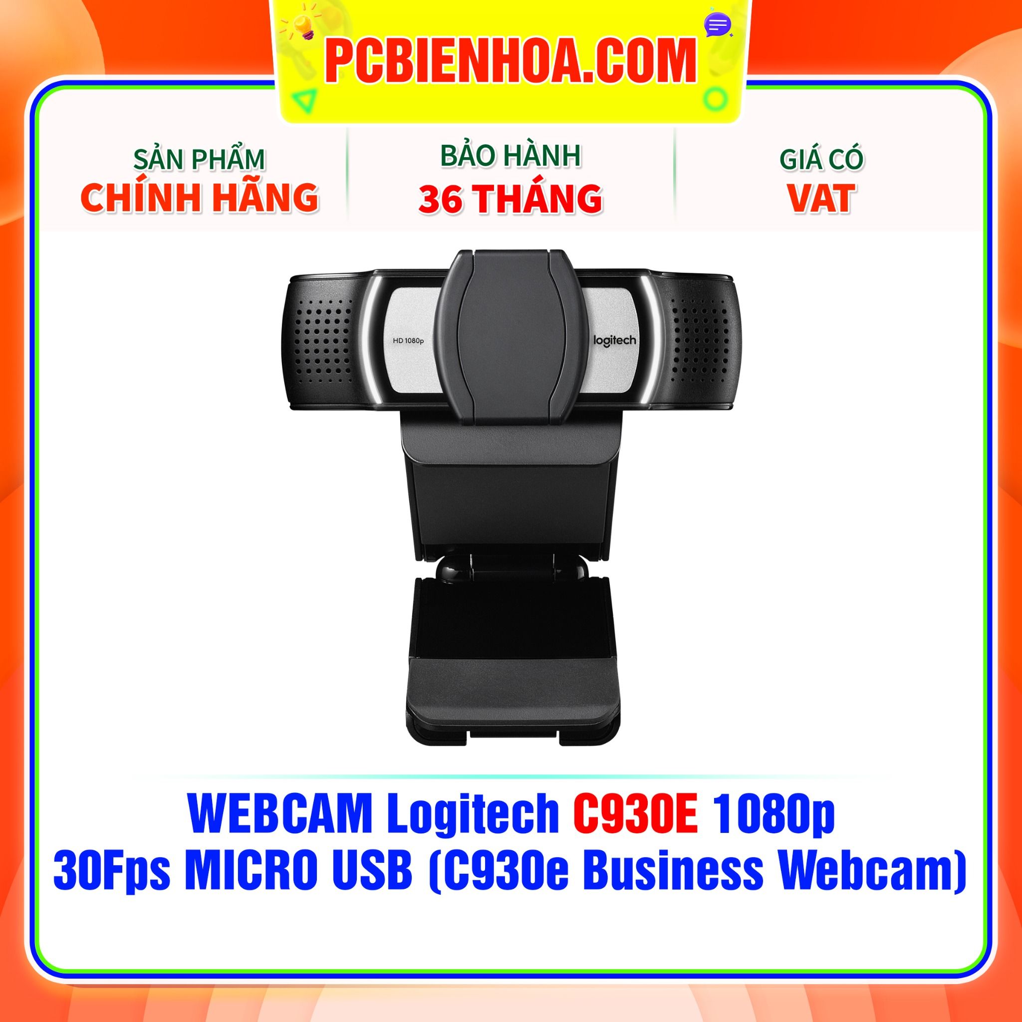  Thiết Bị Truyền Hình Ảnh - Webcam Logitech C930E 1080p (C930e Business Webcam) 
