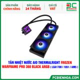  TẢN NHIỆT NƯỚC AIO THERMALRIGHT FROZEN WARFRAME PRO 360 BLACK ARGB ( HỖ TRỢ SOCKET LGA1700 | 1851 / AM5 ) 
