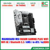  DDR5 - MAINBOARD MSI B650M GAMING PLUS WIFI ( WiFi 6E / Bluetooth 5.3 / AM5 / m-ATX / 4xDDR5 ) 