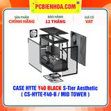  CASE HYTE Y40 BLACK S-Tier Aesthetic - SẴN DÂY RISER PCIe 4.0 & 2 FAN 12CM ( CS-HYTE-Y40-B / MID TOWER ) 