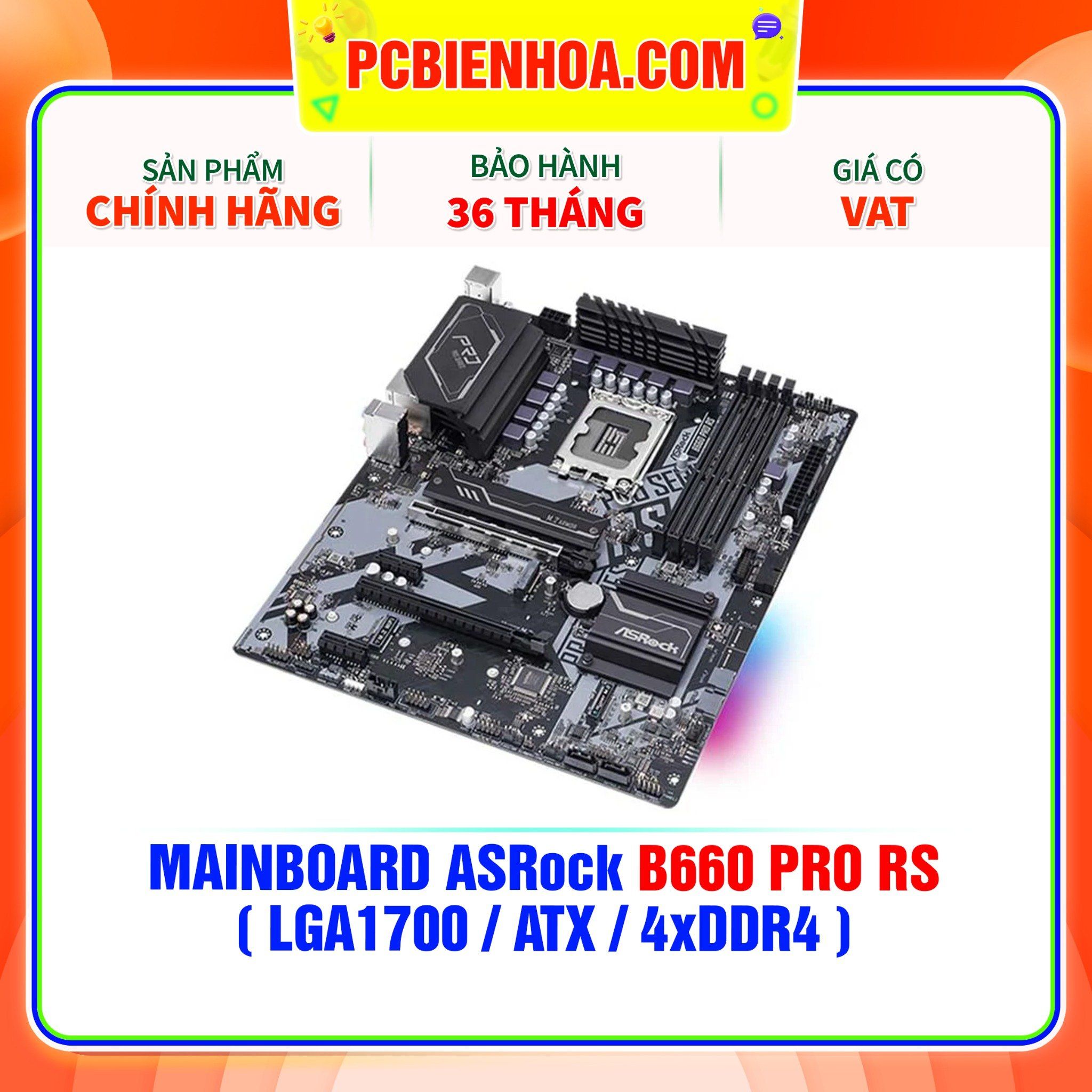  MAINBOARD ASROCK B660 PRO RS ( LGA1700 / ATX / 4xDDR4 ) 