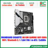  MAINBOARD GIGABYTE H610M GAMING WIFI DDR4 ( WiFi / Bluetooth 5.1 / LGA1700 / m-ATX / 2xDDR4 ) 