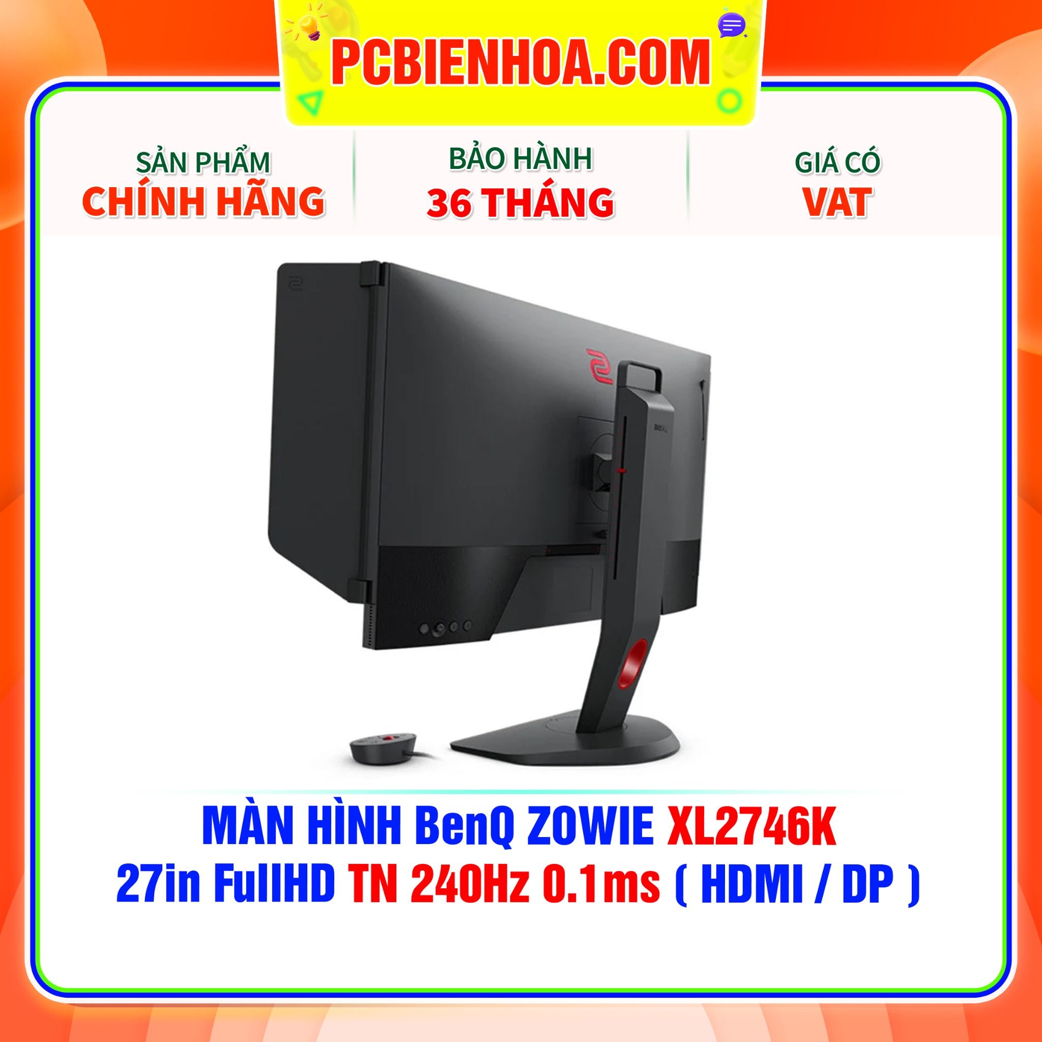  MÀN HÌNH BenQ ZOWIE XL2746K 27in FullHD TN 240Hz 0.1ms ( HDMI / DP ) 