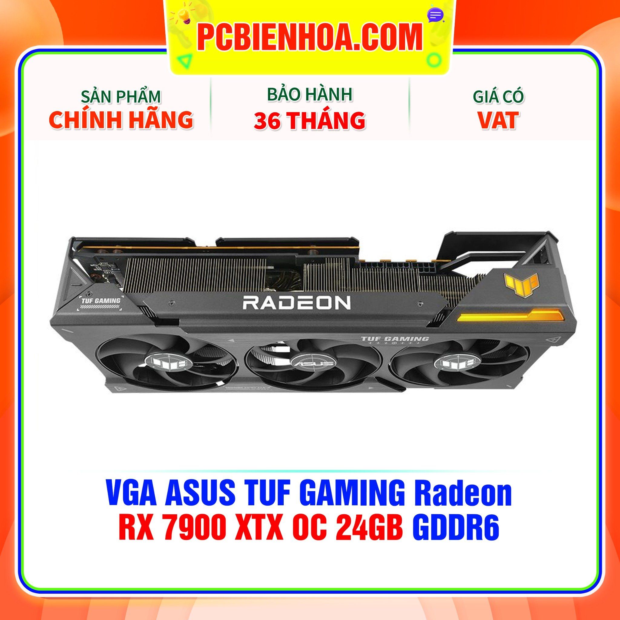  VGA ASUS TUF GAMING Radeon RX 7900 XTX OC 24GB GDDR6 ( TUF-RX7900XTX-O24G-GAMING ) 