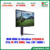  MÀN HÌNH LG UltraGear 27GS85Q-B - 27in 2K IPS 200Hz 1ms ( DP / HDMI ) 