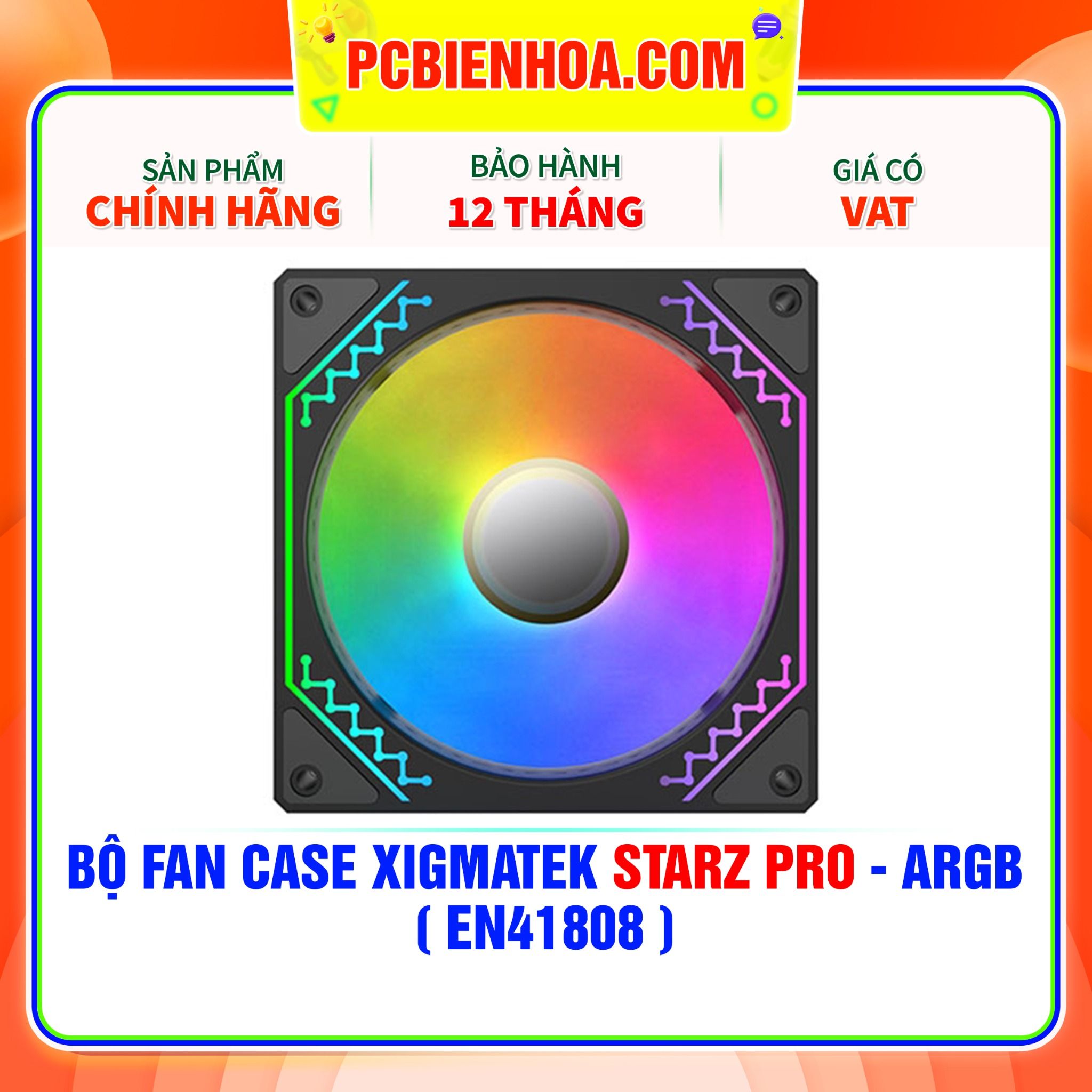  BỘ FAN CASE XIGMATEK STARZ PRO - ARGB ( EN41808 ) 