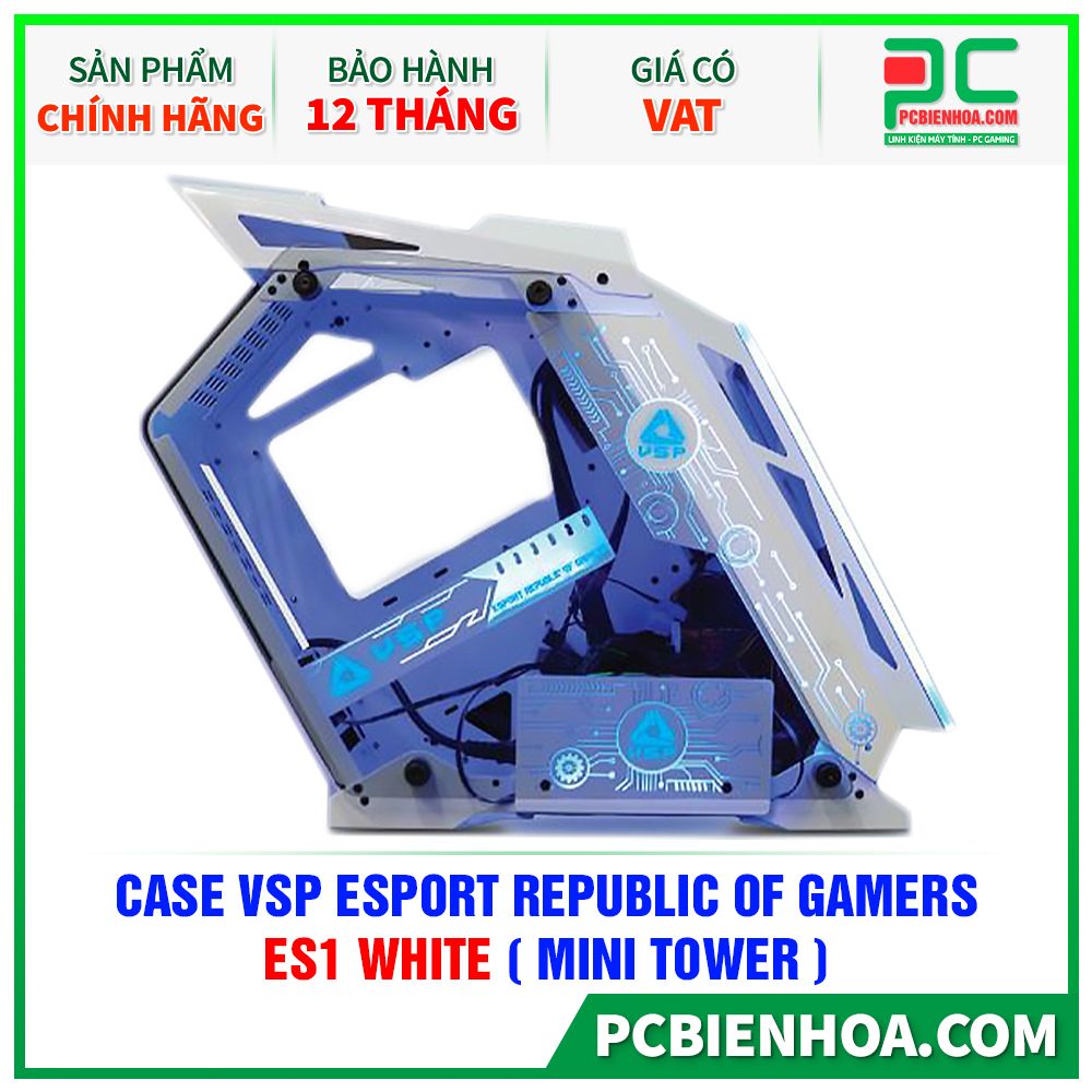  CASE VSP ESPORT REPUBLIC OF GAMERS - ES1 WHITE ( MINI TOWER ) 