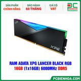 RAM ADATA XPG LANCER BLACK RGB - 16GB (1x16GB) 6000MHz DDR5 