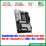  DDR5 - MAINBOARD MSI X670E GAMING PLUS WIFI ( WiFi 6E / Bluetooth 5.3 / AM5 / ATX / 4xDDR5 ) 
