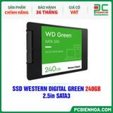  SSD WESTERN DIGITAL GREEN 240GB - 2.5in SATA3 