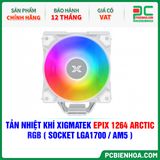  TẢN NHIỆT KHÍ XIGMATEK EPIX 1264 ARCTIC RGB ( EN41587 - HỖ TRỢ SOCKET LGA1700 / AM5 ) 