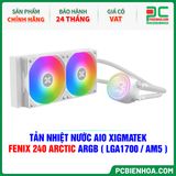  TẢN NHIỆT NƯỚC AIO XIGMATEK FENIX 240 ARCTIC ARGB ( HỖ TRỢ SOCKET LGA1700 / AM5 - EN42942 ) 