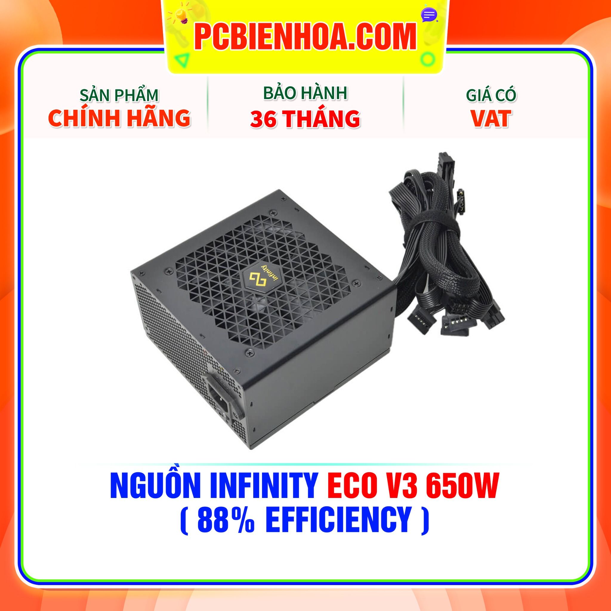  NGUỒN INFINITY ECO V3 650W ( 88% EFFICIENCY ) 