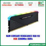  RAM CORSAIR VENGEANCE RGB RS - 8GB 3200MHz DDR4 (CMG8GX4M1E3200C16) 