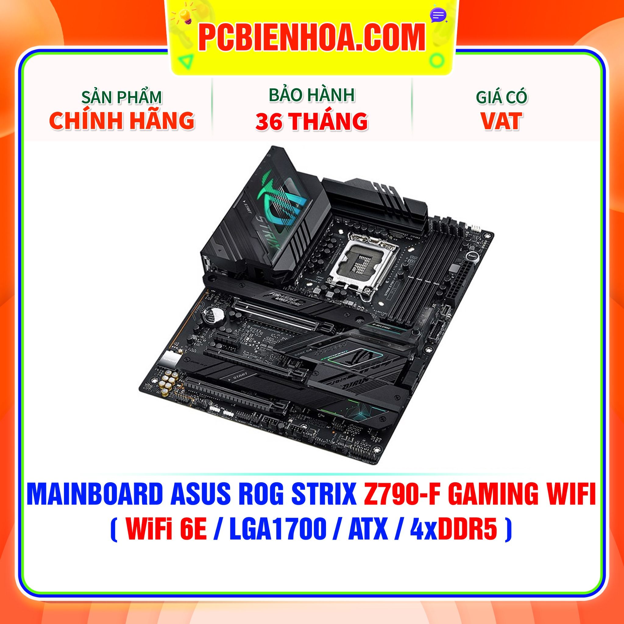  DDR5 - MAINBOARD ASUS ROG STRIX Z790-F GAMING WIFI ( WiFi 6E / LGA1700 / ATX / 4xDDR5 ) 