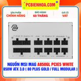  NGUỒN MSI MAG A850GL PCIE5 WHITE - 850W ATX 3.0 ( 80 PLUS GOLD / FULL MODULAR ) 