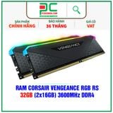  RAM CORSAIR VENGEANCE RGB RS 32GB (2x16GB) 3600MHz DDR4 (CMG32GX4M2D3600C18) 