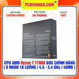  CPU AMD Ryzen 7 7700X BOX CHÍNH HÃNG ( 8 NHÂN 16 LUỒNG / 4.5 - 5.4 GHz / 40MB ) 