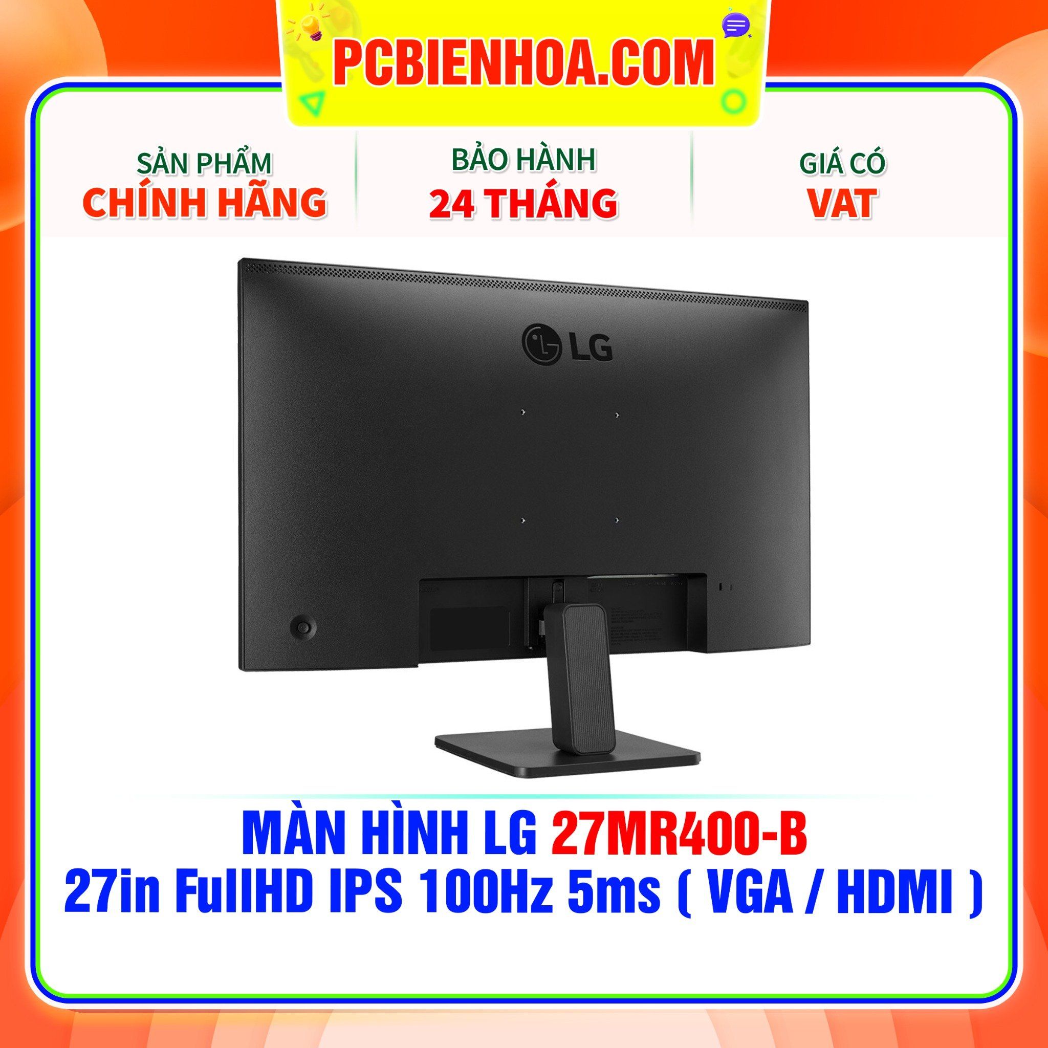  MÀN HÌNH LG 27MR400-B - 27in FullHD IPS 100Hz 5ms ( VGA / HDMI ) 