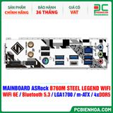  DDR5 - MAINBOARD ASRock B760M STEEL LEGEND WIFI ( WiFi 6E / Bluetooth 5.3 / LGA1700 / m-ATX / 4xDDR5 ) 