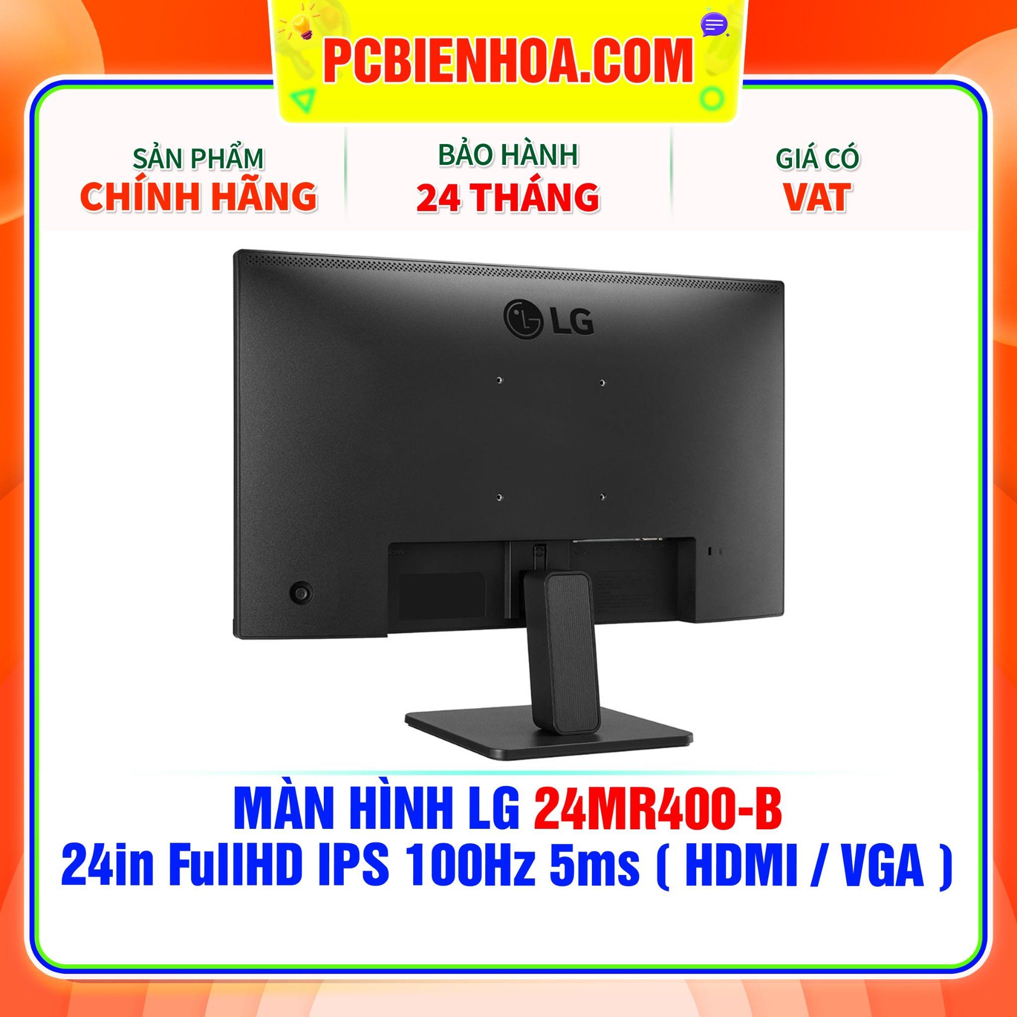  MÀN HÌNH LG 24MR400-B - 24in FullHD IPS 100Hz 5ms ( HDMI / VGA ) 