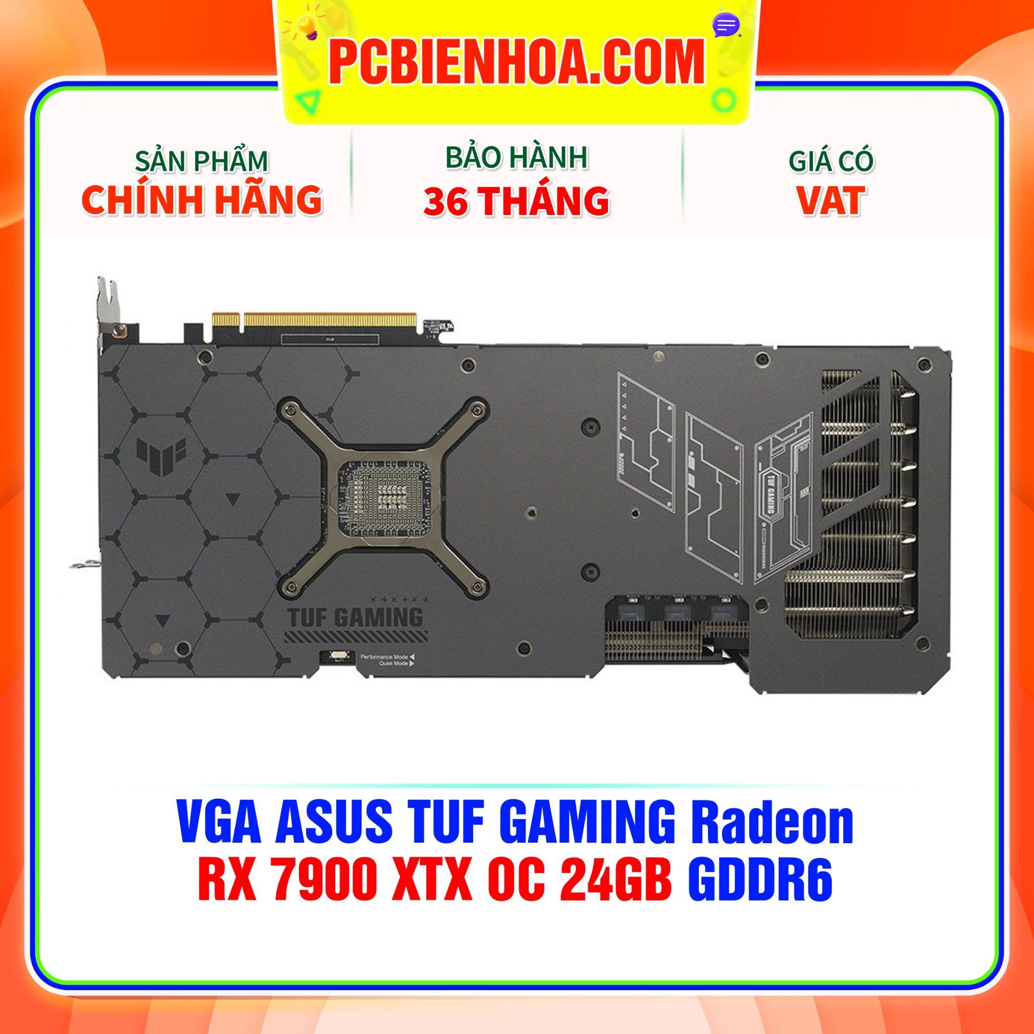  VGA ASUS TUF GAMING Radeon RX 7900 XTX OC 24GB GDDR6 ( TUF-RX7900XTX-O24G-GAMING ) 