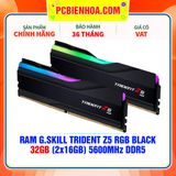  RAM G.SKILL TRIDENT Z5 BLACK RGB 32GB (2x16GB) 5600MHz DDR5 (F5-5600J4040C16GX2-TZ5RK) 