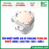  TẢN NHIỆT NƯỚC AIO ID-COOLING FX360 INF WHITE ARGB ( HỖ TRỢ SOCKET LGA1700|1851 / AM5 ) 