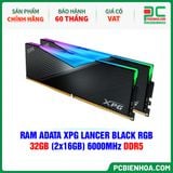  RAM ADATA XPG LANCER BLACK RGB - 32GB (2x16GB) 6000MHz DDR5 