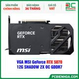  VGA MSI GeForce RTX 5070 12G SHADOW 2X OC GDDR7 