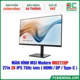  MÀN HÌNH MSI Modern MD272QP - 27in 2K IPS 75Hz 4ms ( HDMI / DP / USB Type-C ) 
