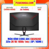  MÀN HÌNH CONG AOC CQ32G3SE 32in 2K VA 165Hz 1ms ( DP / HDMI ) 