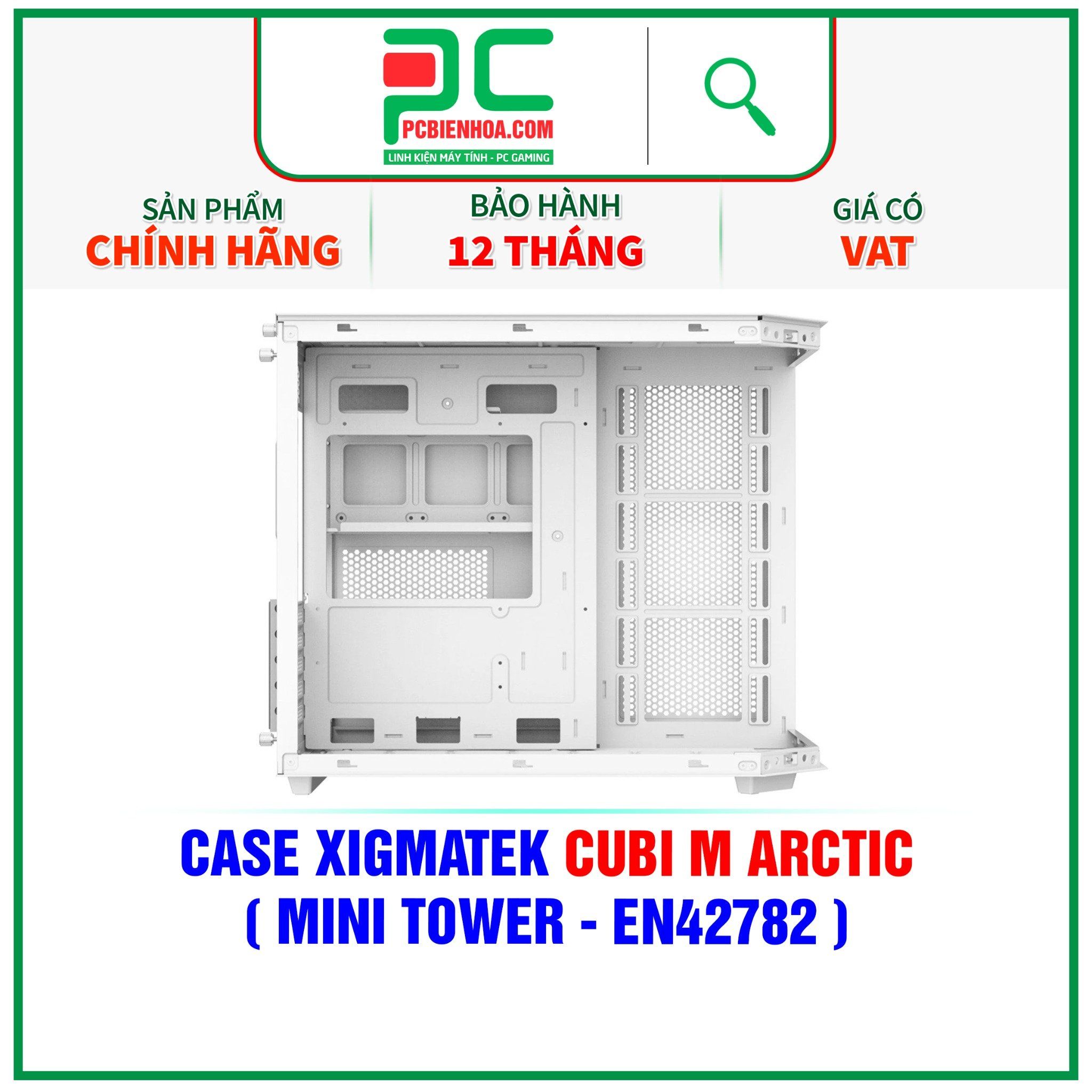  CASE XIGMATEK CUBI M ARCTIC - ( MINI TOWER - EN42782 ) 