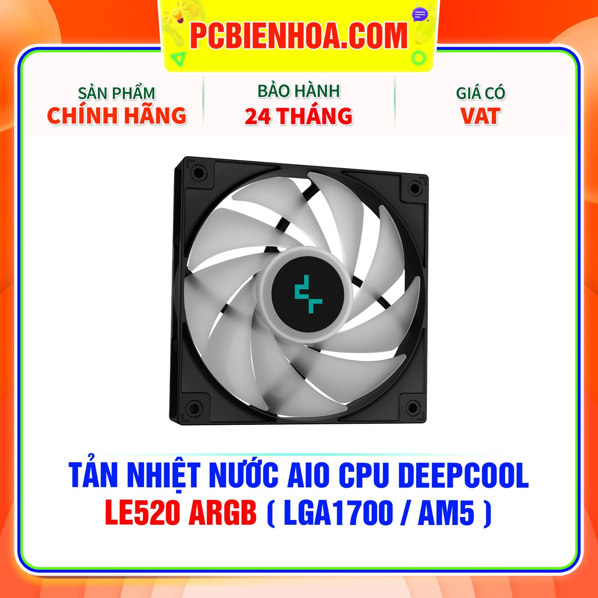  TẢN NHIỆT NƯỚC AIO CPU DEEPCOOL LE520 ARGB ( HỖ TRỢ SOCKET LGA1700 / AM5 ) 