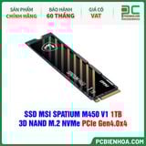  SSD MSI SPATIUM M450 V1 1TB - 3D NAND M.2 NVMe PCIe Gen4.0x4 