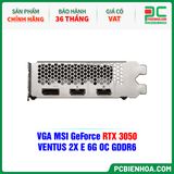  VGA MSI GeForce RTX 3050 VENTUS 2X E 6G OC GDDR6 